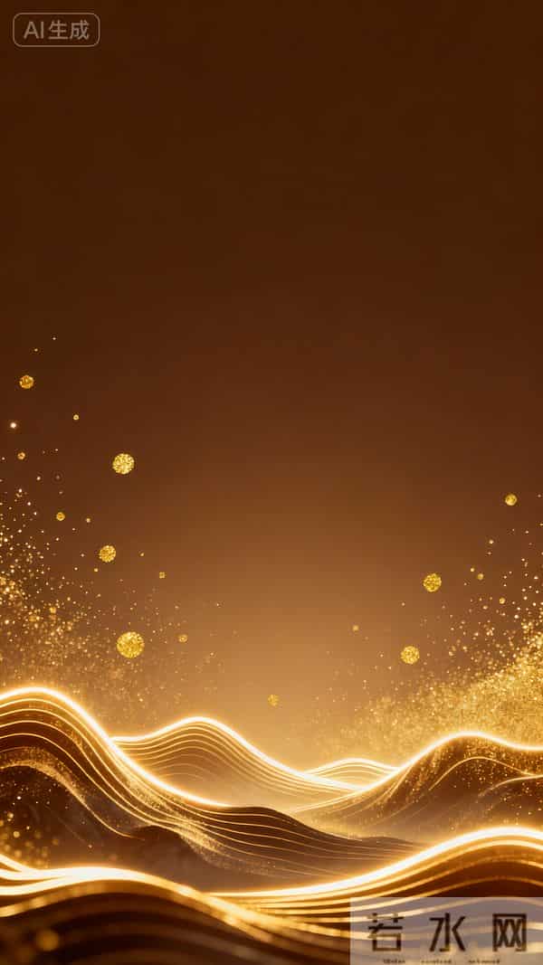 高清手机壁纸|素影凝朝露,金波泛夕阳(棕彩金浪)