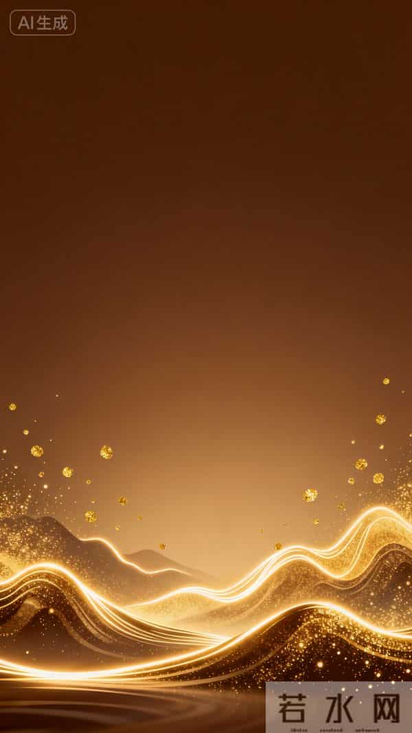 高清手机壁纸|素影凝朝露,金波泛夕阳(棕彩金浪)