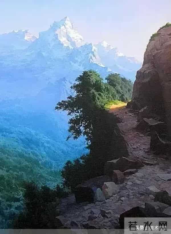 一个能将空气的轻盈与澄澈揉进色彩肌理凝于画布之上的大师